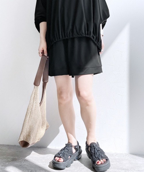 ARCHIVIO ブラックショートパンツ UVカット NOC-City ショートパンツ 冷感 UVカット – HAPPY NOCNOC JAPAN
