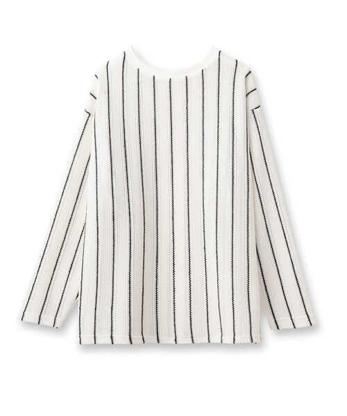 セール】【CHIGNON】ストライプレースプルオーバー（Tシャツ