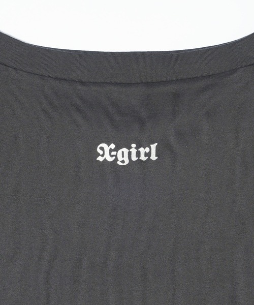 X-girl（エックスガール）の「OFF THE SHOULDER L/S TOP（Tシャツ/カットソー・レディース・オフホワイト/オリーブ/チャコール・S/M）」の22枚目の写真