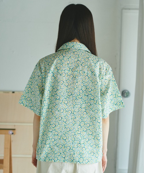 CAMPHOR WOOD(カンファーウッド)の「flower pattern open collar shirt / 総柄フラワーオープンカラーシャツ(シャツ/ブラウス・メンズ・イエロー×グリーン・MEDIUM/LARGE)」の14枚目の写真