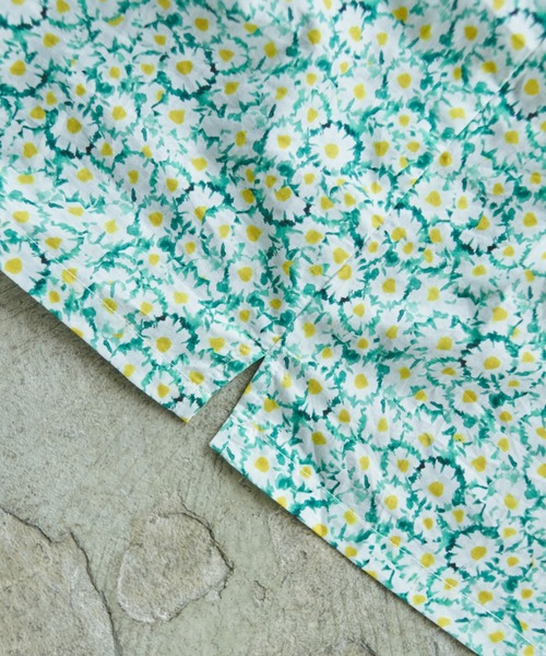 CAMPHOR WOOD(カンファーウッド)の「flower pattern open collar shirt / 総柄フラワーオープンカラーシャツ(シャツ/ブラウス・メンズ・イエロー×グリーン・MEDIUM/LARGE)」の3枚目の写真