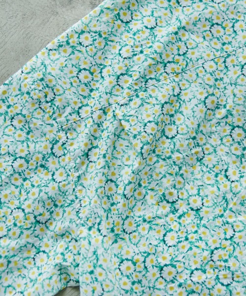CAMPHOR WOOD(カンファーウッド)の「flower pattern open collar shirt / 総柄フラワーオープンカラーシャツ(シャツ/ブラウス・メンズ・イエロー×グリーン・MEDIUM/LARGE)」の5枚目の写真