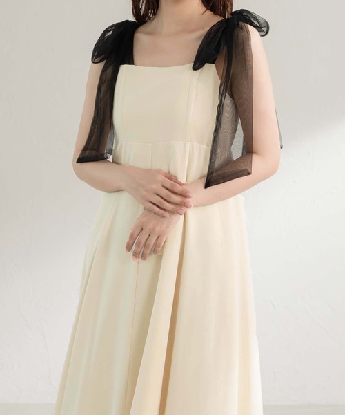 apres jour clair（アプレジュールクレア）の「【apres jour clair】アソート肩リボンキャミワンピース【ZOZOTOWN限定アイテム】（ワンピース・レディース・ホワイト系その他/グレー/アイボリー/ブラック・X-LARGE/フリー）」の12枚目の写真