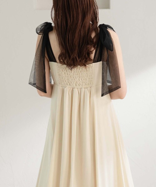 apres jour clair（アプレジュールクレア）の「【apres jour clair】アソート肩リボンキャミワンピース【ZOZOTOWN限定アイテム】（ワンピース・レディース・ホワイト系その他/グレー/アイボリー/ブラック・X-LARGE/フリー）」の14枚目の写真