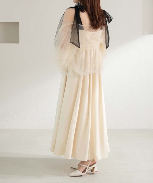 apres jour clair（アプレジュールクレア）の「【apres jour clair】アソート肩リボンキャミワンピース【ZOZOTOWN限定アイテム】（ワンピース・レディース・ホワイト系その他/グレー/アイボリー/ブラック・X-LARGE/フリー）」の17枚目の写真