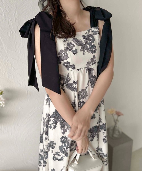 apres jour clair（アプレジュールクレア）の「【apres jour clair】アソート肩リボンキャミワンピース【ZOZOTOWN限定アイテム】（ワンピース・レディース・ホワイト系その他/グレー/アイボリー/ブラック・X-LARGE/フリー）」の19枚目の写真