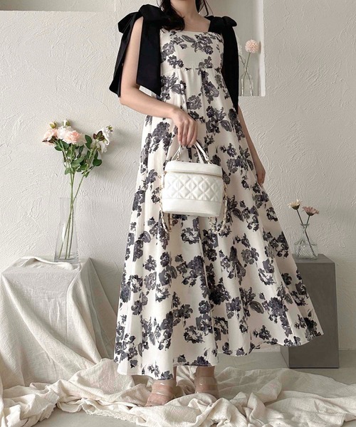 apres jour clair（アプレジュールクレア）の「【apres jour clair】アソート肩リボンキャミワンピース【ZOZOTOWN限定アイテム】（ワンピース・レディース・ホワイト系その他/グレー/アイボリー/ブラック・X-LARGE/フリー）」の22枚目の写真