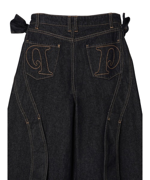 PAMEO POSE（パメオポーズ）の「Ribbon Baggy Denim Trousers（その他