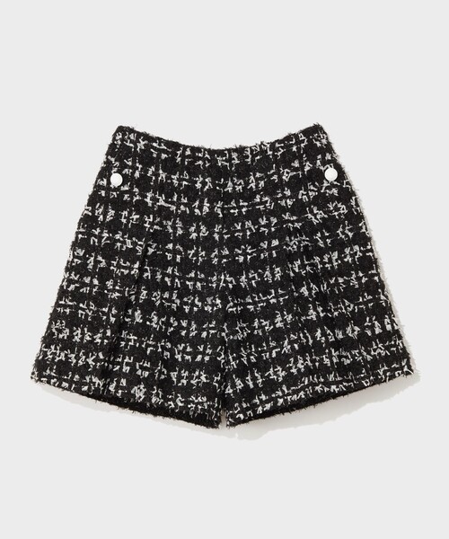 GRACE CONTINENTAL(グレースコンチネンタル)の「Tweed Shortパンツ(その他パンツ・レディース・ブラック・38/36)」の1枚目の写真