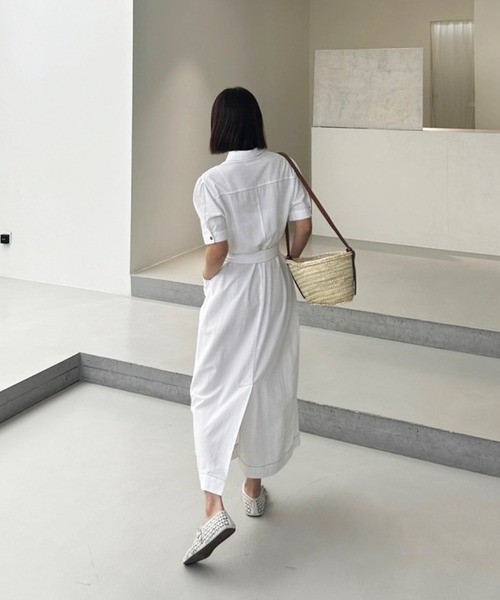 an another angelus】ピクニックトワル柄シャツワンピース