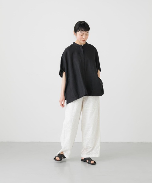 かぐれ（カグレ）の「パッチワークイージーパンツ（その他パンツ・レディース・ブラック/オフホワイト・FREE）」の12枚目の写真