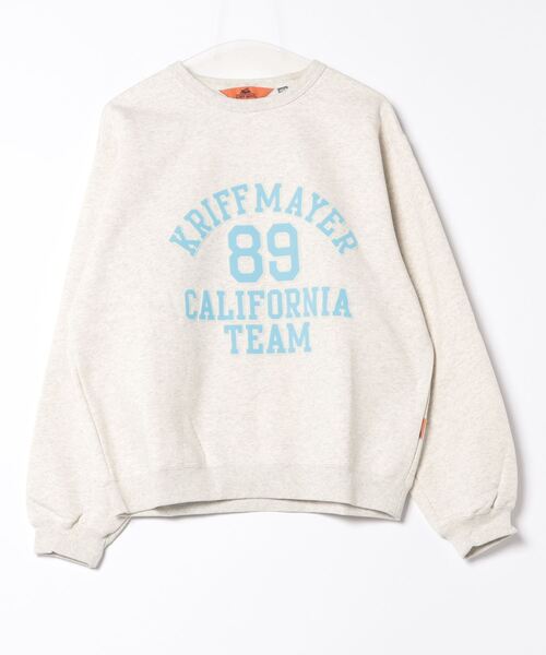 KRIFF MAYER(クリフメイヤー)の「ロゴスウェットクルー(スウェット・メンズ・グレー/ブラック/グリーン/カラフル/オートミール/マスタード・MEDIUM/LARGE/X-LARGE)」の15枚目の写真