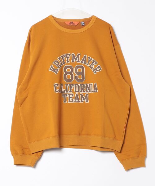 KRIFF MAYER(クリフメイヤー)の「ロゴスウェットクルー(スウェット・メンズ・グレー/ブラック/グリーン/カラフル/オートミール/マスタード・MEDIUM/LARGE/X-LARGE)」の17枚目の写真