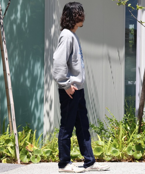 KRIFF MAYER(クリフメイヤー)の「ロゴスウェットクルー(スウェット・メンズ・グレー/ブラック/グリーン/カラフル/オートミール/マスタード・MEDIUM/LARGE/X-LARGE)」の7枚目の写真