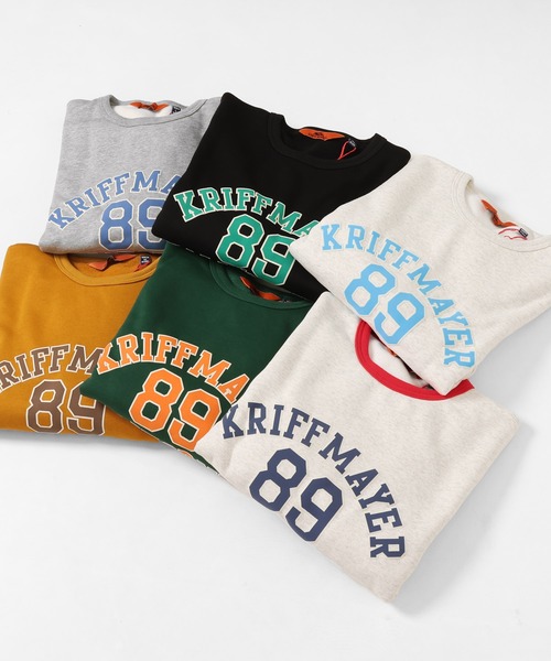 KRIFF MAYER(クリフメイヤー)の「ロゴスウェットクルー(スウェット・メンズ・グレー/ブラック/グリーン/カラフル/オートミール/マスタード・MEDIUM/LARGE/X-LARGE)」の10枚目の写真