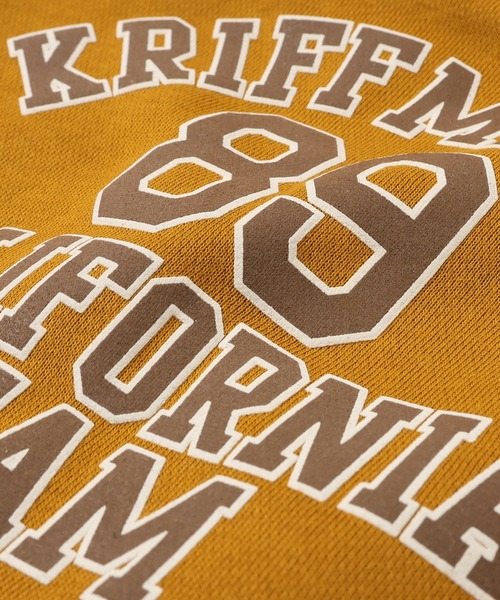 KRIFF MAYER(クリフメイヤー)の「ロゴスウェットクルー(スウェット・メンズ・グレー/ブラック/グリーン/カラフル/オートミール/マスタード・MEDIUM/LARGE/X-LARGE)」の12枚目の写真