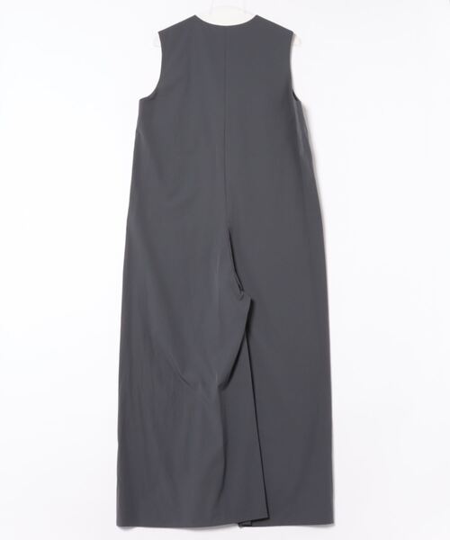 KATHARINE ROSS（キャサリンロス）の「【KATHARINE ROSS】【接触冷感、撥水加工、防しわ】オールインワン（サロペット/オーバーオール・レディース・チャコールグレー/カーキ・MEDIUM）」の3枚目の写真