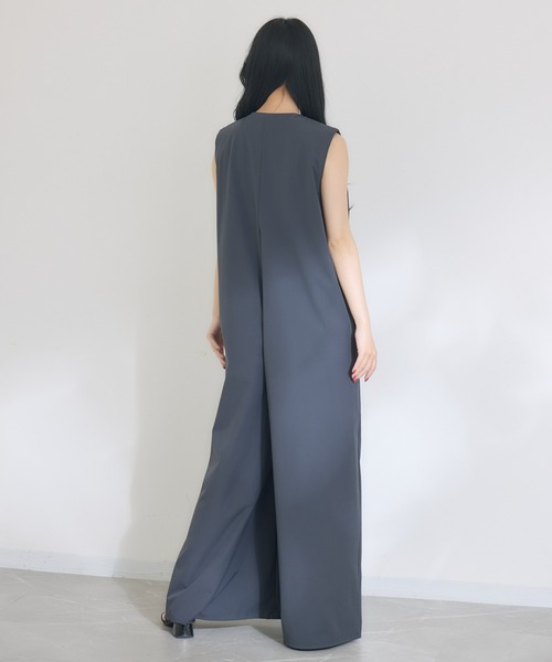 KATHARINE ROSS（キャサリンロス）の「【KATHARINE ROSS】【接触冷感、撥水加工、防しわ】オールインワン（サロペット/オーバーオール・レディース・チャコールグレー/カーキ・MEDIUM）」の21枚目の写真