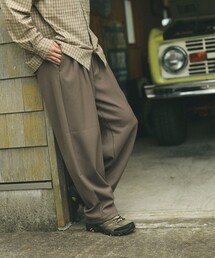 B:MING by BEAMS | ポリエステル 2プリーツ ワイドパンツ(その他パンツ)