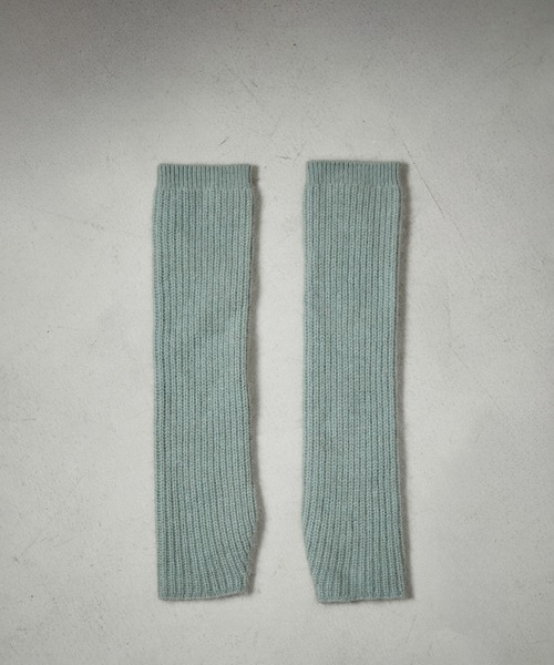 SALON adam et rope'（サロン アダム エ ロペ）の「フォックスウール片畦アームウォーマー（手袋・レディース・チャコールグレー/ホワイト系その他5/グリーン系その他・FREE）」の14枚目の写真
