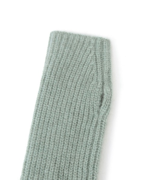 SALON adam et rope'（サロン アダム エ ロペ）の「フォックスウール片畦アームウォーマー（手袋・レディース・チャコールグレー/ホワイト系その他5/グリーン系その他・FREE）」の18枚目の写真