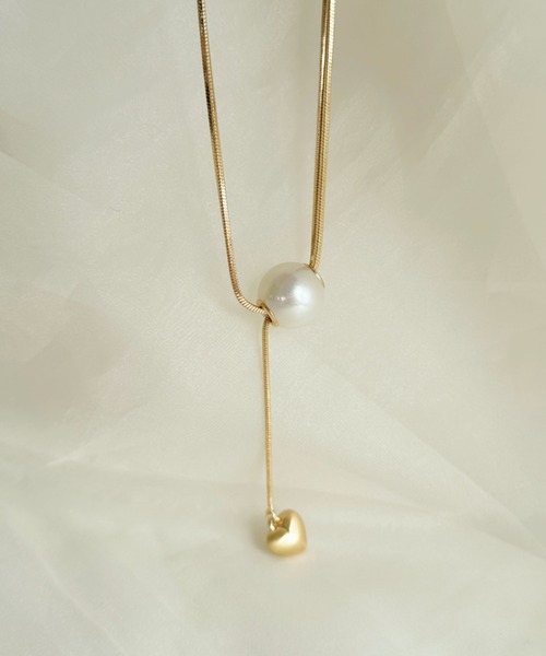 セール】ビッグモチーフパールネックレス/オケージョン-big motif