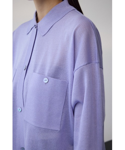 セール】襟付きシアーカーディガン（カーディガン/ボレロ）｜AZUL BY