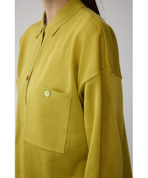 AZUL by moussy(アズールバイマウジー)の「襟付きシアーカーディガン(カーディガン/ボレロ・レディース・イエロー/パープル/ブラック・FREE)」の7枚目の写真