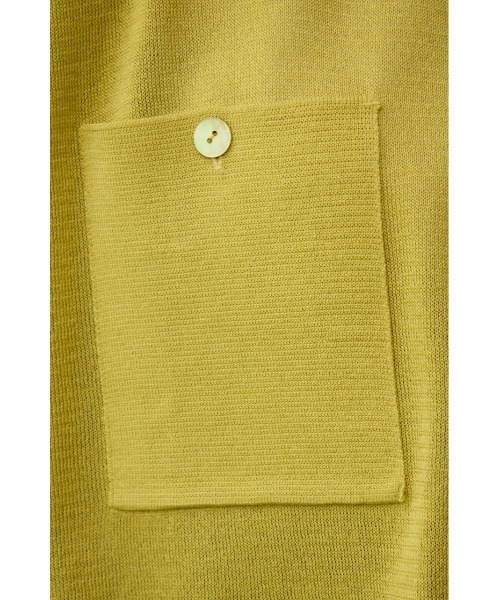 AZUL by moussy(アズールバイマウジー)の「襟付きシアーカーディガン(カーディガン/ボレロ・レディース・イエロー/パープル/ブラック・FREE)」の4枚目の写真