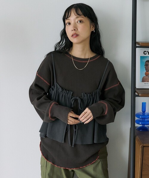 FREAK'S STORE（フリークスストア）の「配色メロー ワッフルプル