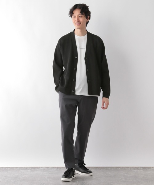 GLOBAL WORK（グローバルワーク）の「トクトク2SETカーデ＆プリントT/129688（カーディガン/ボレロ・メンズ・アッシュグレー/ブラック/アイボリー/グリーン/ネイビー・MEDIUM/SMALL/X-LARGE/LARGE）」の12枚目の写真