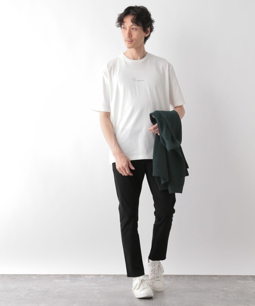 GLOBAL WORK（グローバルワーク）の「トクトク2SETカーデ＆プリントT/129688（カーディガン/ボレロ・メンズ・アッシュグレー/ブラック/アイボリー/グリーン/ネイビー・MEDIUM/SMALL/X-LARGE/LARGE）」の9枚目の写真