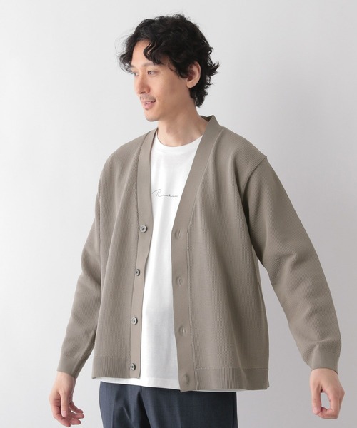 GLOBAL WORK（グローバルワーク）の「トクトク2SETカーデ＆プリントT/129688（カーディガン/ボレロ・メンズ・アッシュグレー/ブラック/アイボリー/グリーン/ネイビー・MEDIUM/SMALL/X-LARGE/LARGE）」の10枚目の写真