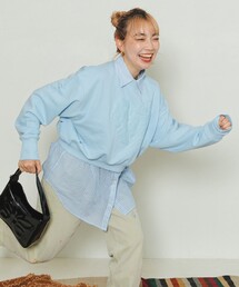 YMYM × FREAK'S STORE/ワイエムワイエム 別注 Heart of flower Sweat shirt/別注ハートオブフラワースウェット/発泡プリント