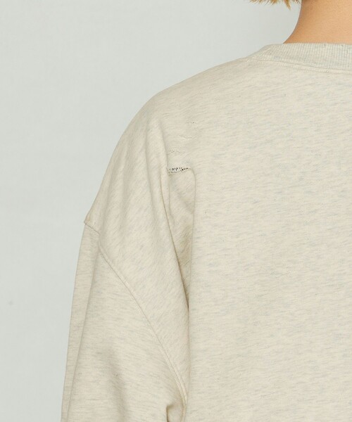 FREAK'S STORE（フリークスストア）の「YMYM × FREAK'S STORE/ワイエムワイエム 別注 Heart of flower Sweat shirt/別注ハートオブフラワースウェット/発泡プリント（スウェット・レディース・サックスブルー/オフホワイト/チャコール・ﾌﾘ-）」の19枚目の写真