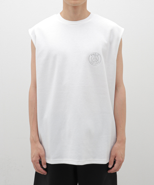 PARIS SAINT-GERMAIN(パリサンジェルマン)の「PSG JP METALLIC LOGO TANK(Tシャツ/カットソー・メンズ・チャコールグレー/ホワイト/ブラック・X-LARGE/LARGE/MEDIUM)」の2枚目の写真