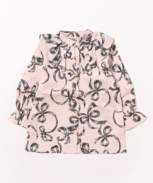 【セール】【綿100%】リボンブラウス(シャツ/ブラウス)|nino(ニノ) 【セール】【綿100%】リボンブラウス(シャツ/ブラウス)|nino(ニノ)