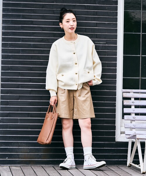 セール】限定展開 金ボタン ニット ポケット カーディガン