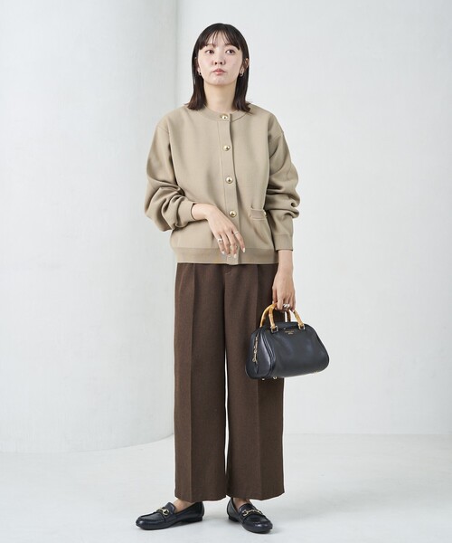 セール】限定展開 金ボタン ニット ポケット カーディガン