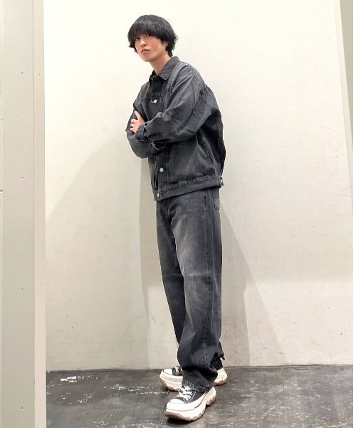 BAYFLOW（ベイフロー）の「[セットアップ可]デニムジャケット（デニムジャケット・メンズ・ブルー/ブラック・LARGE/MEDIUM）」の19枚目の写真