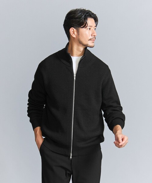 BEAUTY&YOUTH UNITED ARROWS（ビューティーアンドユースユナイテッドアローズ）の「【WEB限定 WARDROBE SMART】ウォッシャブル ドライバーズジャケット（カーディガン/ボレロ・メンズ・ダークグレー/ネイビー/ブラック・S/M/L/XL）」の17枚目の写真