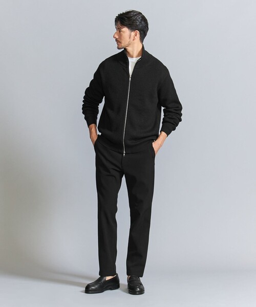 BEAUTY&YOUTH UNITED ARROWS（ビューティーアンドユースユナイテッドアローズ）の「【WEB限定 WARDROBE SMART】ウォッシャブル ドライバーズジャケット（カーディガン/ボレロ・メンズ・ダークグレー/ネイビー/ブラック・S/M/L/XL）」の18枚目の写真