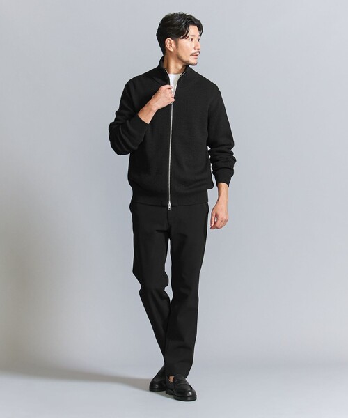 BEAUTY&YOUTH UNITED ARROWS（ビューティーアンドユースユナイテッドアローズ）の「【WEB限定 WARDROBE SMART】ウォッシャブル ドライバーズジャケット（カーディガン/ボレロ・メンズ・ダークグレー/ネイビー/ブラック・S/M/L/XL）」の22枚目の写真