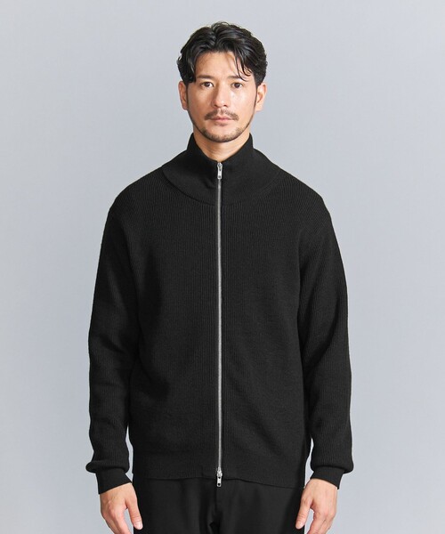 BEAUTY&YOUTH UNITED ARROWS（ビューティーアンドユースユナイテッドアローズ）の「【WEB限定 WARDROBE SMART】ウォッシャブル ドライバーズジャケット（カーディガン/ボレロ・メンズ・ダークグレー/ネイビー/ブラック・S/M/L/XL）」の7枚目の写真