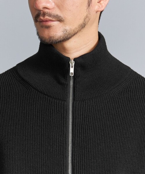 BEAUTY&YOUTH UNITED ARROWS（ビューティーアンドユースユナイテッドアローズ）の「【WEB限定 WARDROBE SMART】ウォッシャブル ドライバーズジャケット（カーディガン/ボレロ・メンズ・ダークグレー/ネイビー/ブラック・S/M/L/XL）」の10枚目の写真
