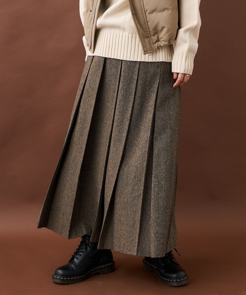 FREAK'S STORE(フリークスストア)の「ツイードプリーツスカート(スカート・レディース・グレー/ブラウン・フリ-)」の7枚目の写真