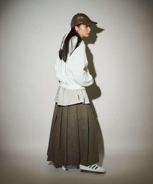 FREAK'S STORE(フリークスストア)の「ツイードプリーツスカート(スカート・レディース・グレー/ブラウン・フリ-)」の17枚目の写真