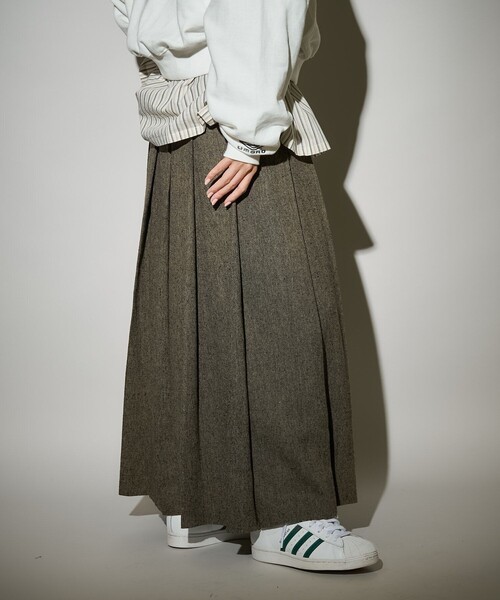FREAK'S STORE(フリークスストア)の「ツイードプリーツスカート(スカート・レディース・グレー/ブラウン・フリ-)」の21枚目の写真