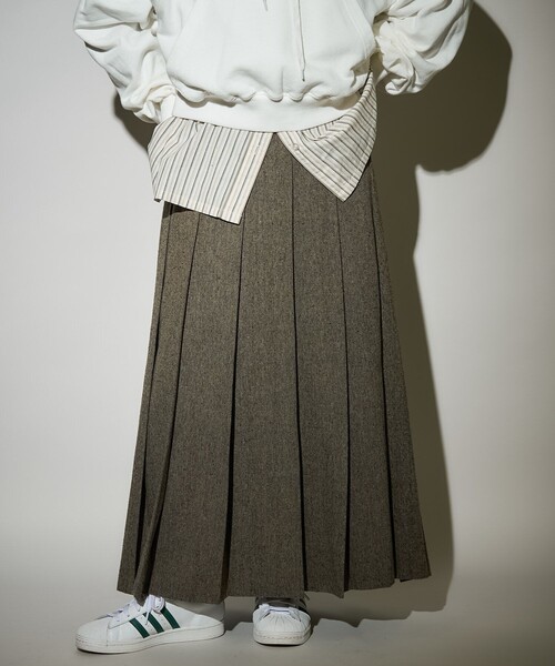 FREAK'S STORE(フリークスストア)の「ツイードプリーツスカート(スカート・レディース・グレー/ブラウン・フリ-)」の22枚目の写真