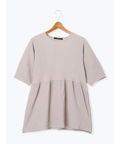 Lugnoncure(ルノンキュール)の「ペプラムふくれカットソー(Tシャツ/カットソー・レディース・ブラウン/ブラック/グレー・F)」の13枚目の写真